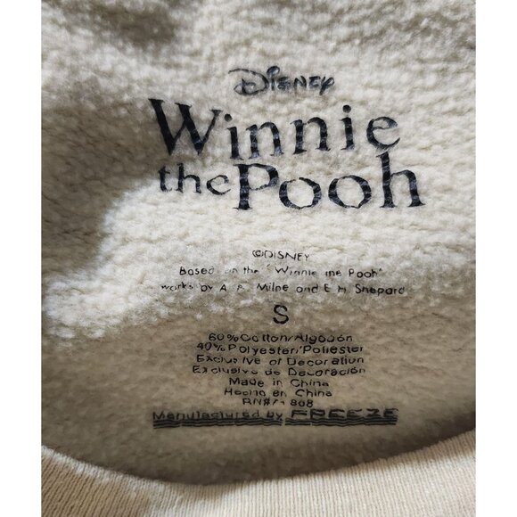 Y2K Disney Winnie The Pooh Sweatshirt 1966 Graphic  Pullover Crewneck Size S - Picture 4 of 6